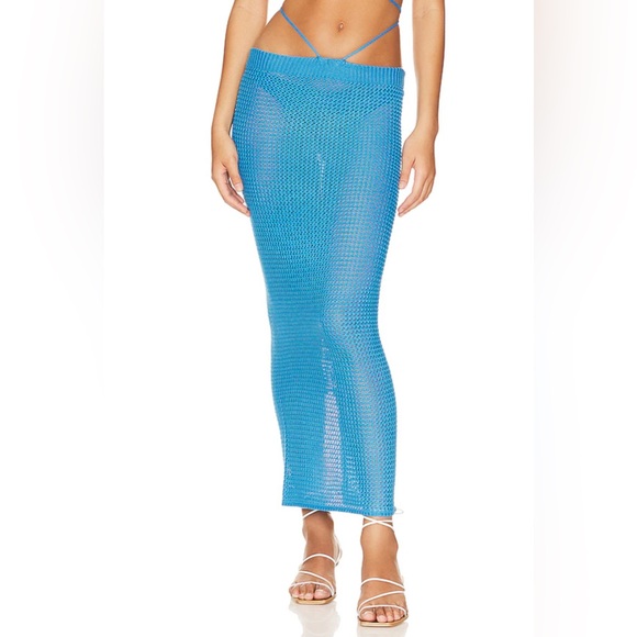 Bananhot Alma Skirt in Royal Blue Size M-L New - Picture 1 of 5